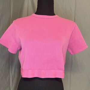 NWT Adidas Vibrant Pink Crop Top